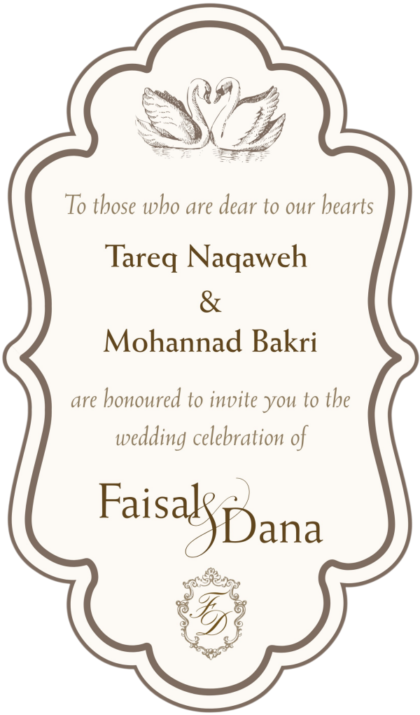 English invite card